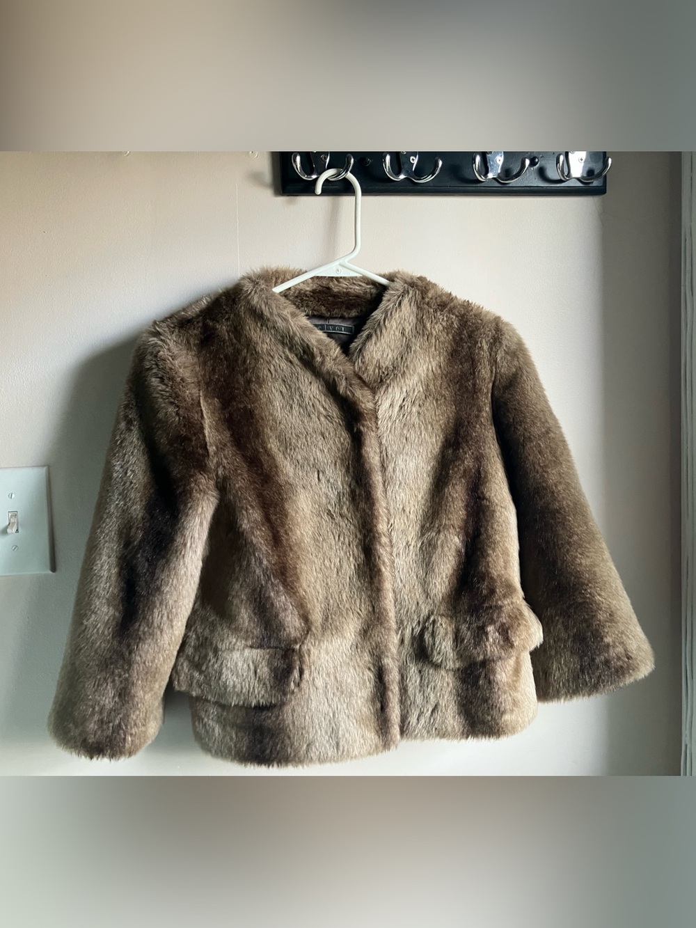 Velvet brand - Faux Fur Brown Jacket - Women's